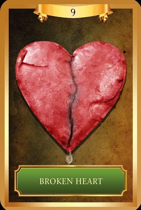 Broken Heart Oracle Card